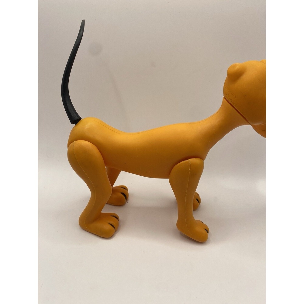 Vintage Disney Pluto Dog Plastic Toy Dakin Hong Kong. Missing Ear - Picture 4 of 11